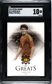 2024 Futera Unique World Football David Silva #113 SGC 10 GEM