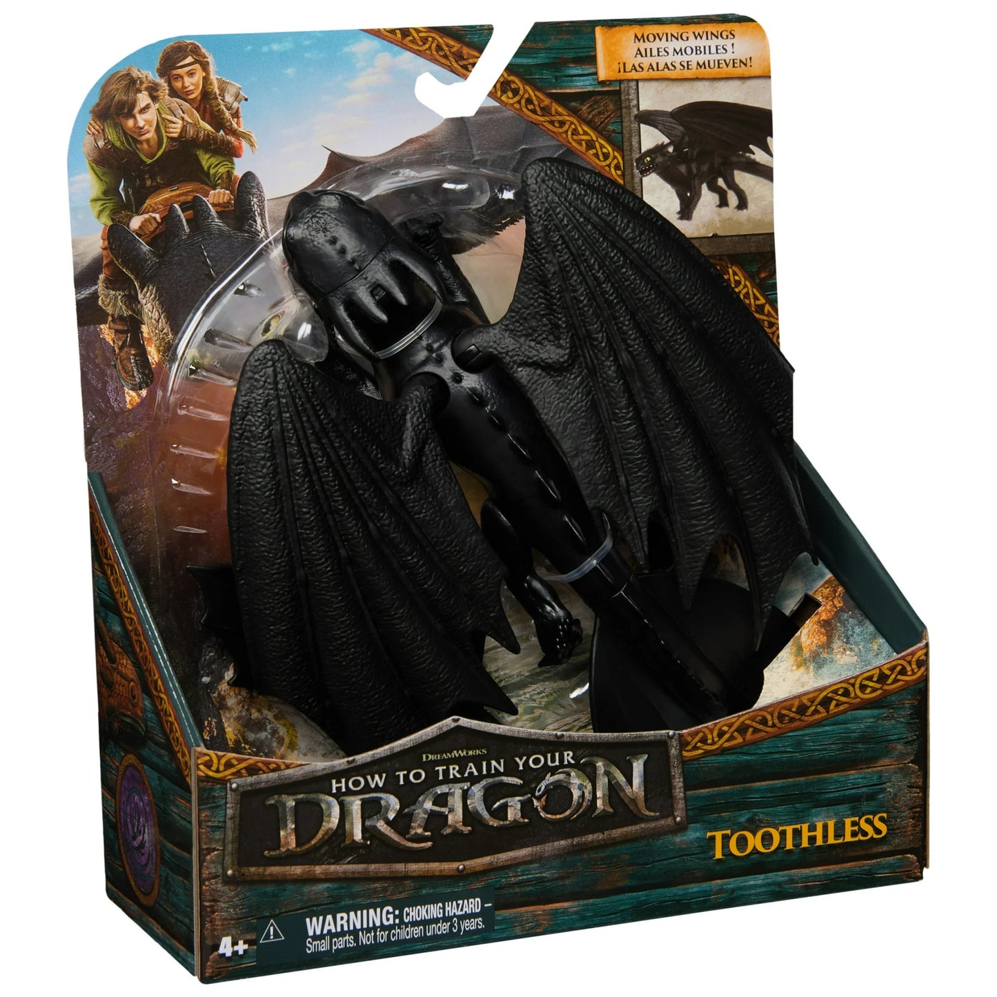 DreamWorks Dragons Toothless 9-inch action figure with articulated wings and movable legs
