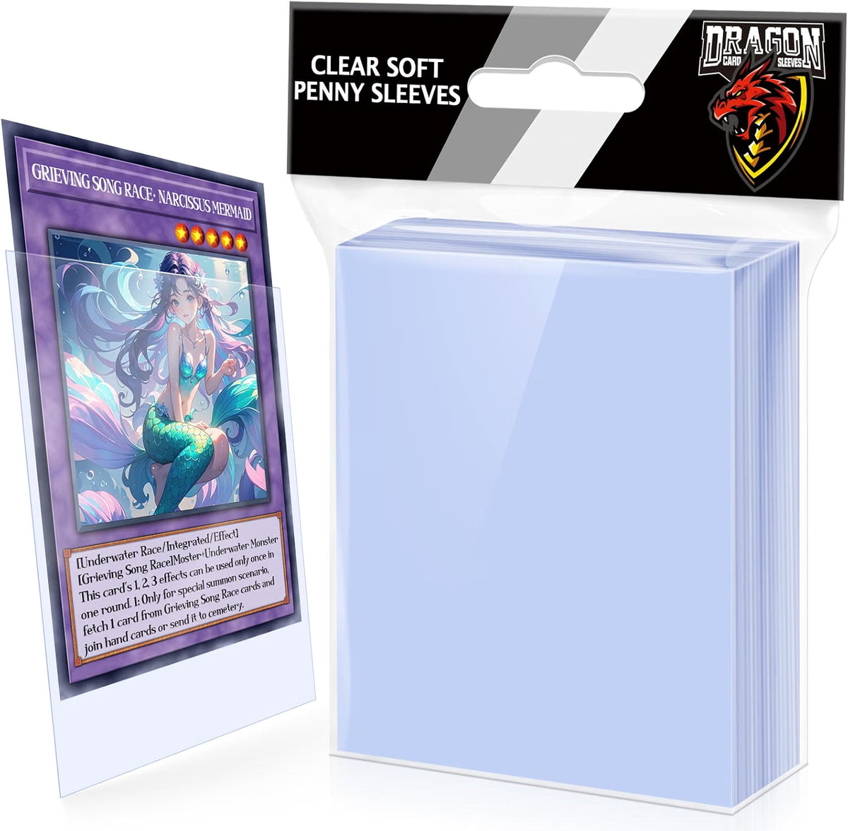 Pack of 100 Kitoyz clear polypropylene penny sleeves for standard-sized sports and trading cards