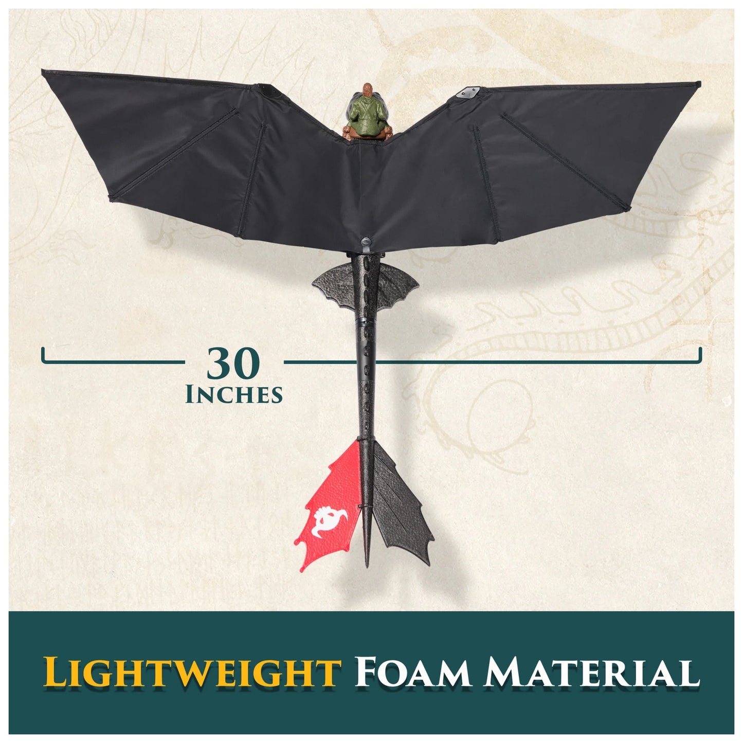 Walmart Exclusive DreamWorks Dragons Flying RC Toothless Toy with 30-Inch Wingspan