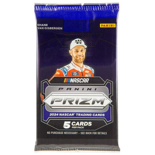 2024 Panini Prizm NASCAR racing single blaster pack containing five trading cards