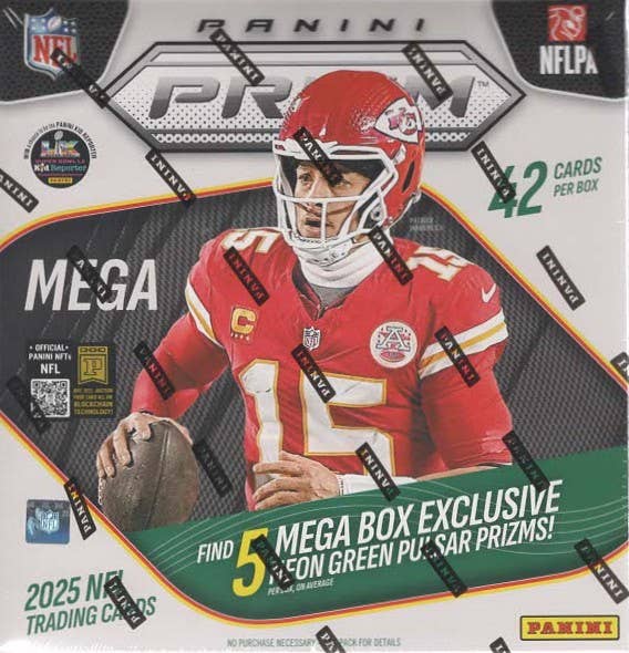 2025 Panini Prizm NFL Football 42ct. Mega Box