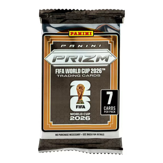 2026 Panini Prizm FIFA World Cup Soccer Trading Cards Mega Box – 42 Cards