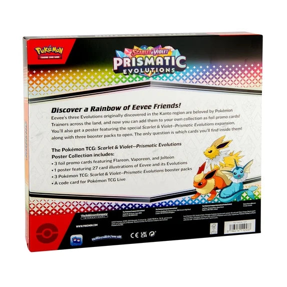 Pokémon TCG Scarlet & Violet 8.5 Prismatic Evolutions Poster Collection
