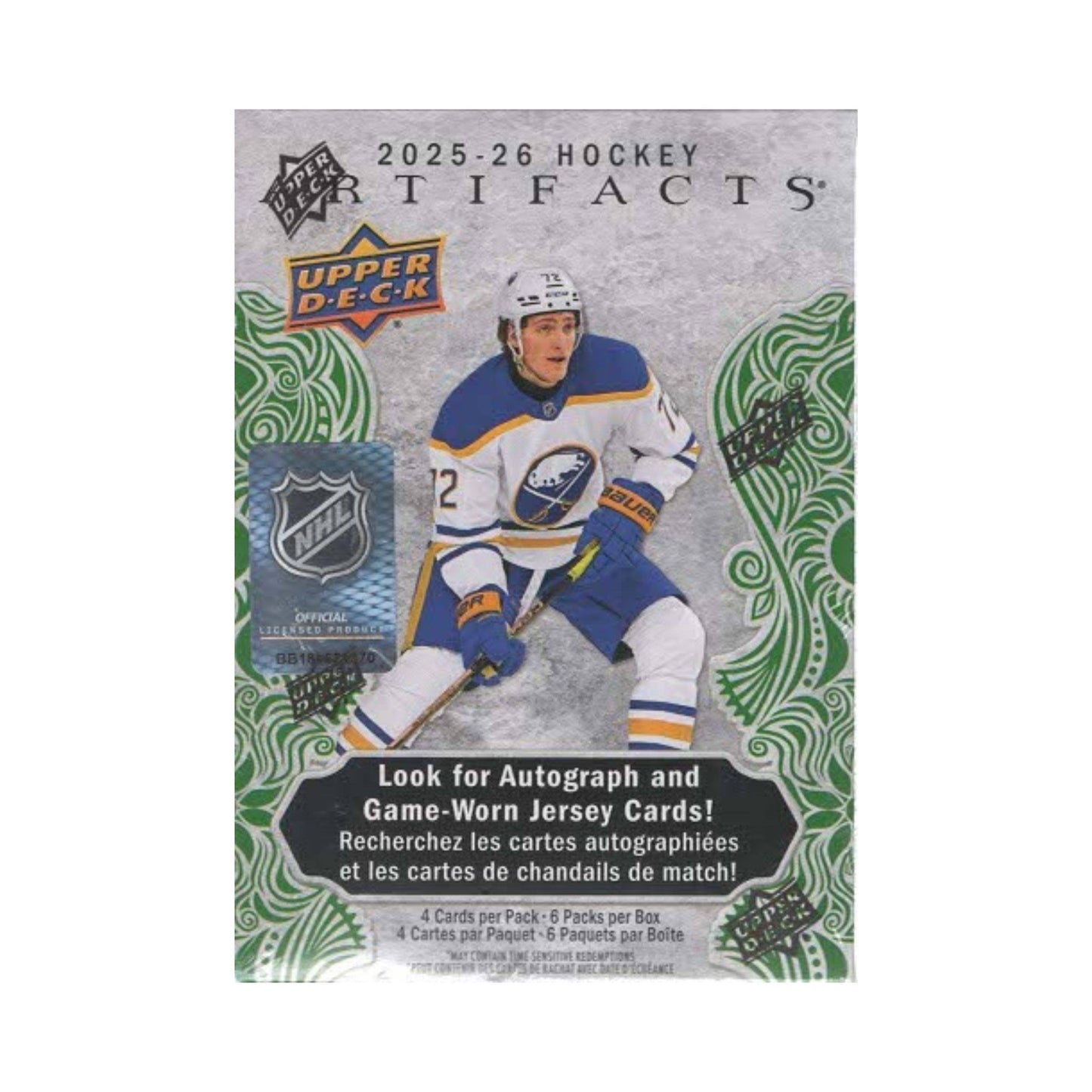 2025-26 Upper Deck Artifacts NHL Hockey 24ct. Blaster Box