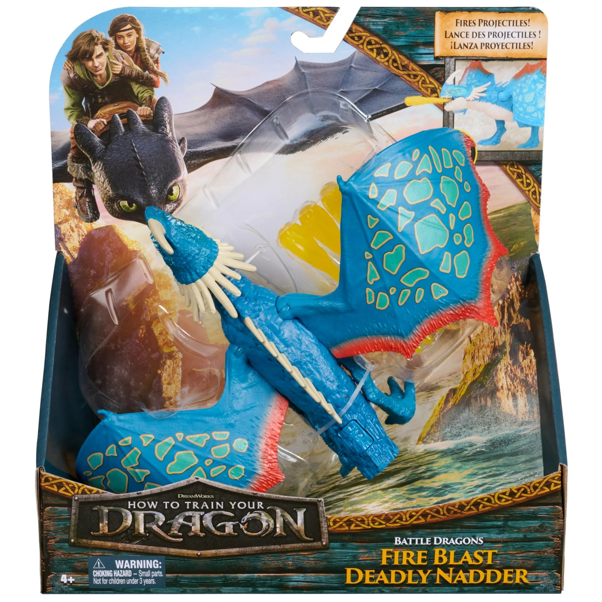 DreamWorks Dragons Battle Dragons Fire Blast Deadly Nadder 10-inch action figure