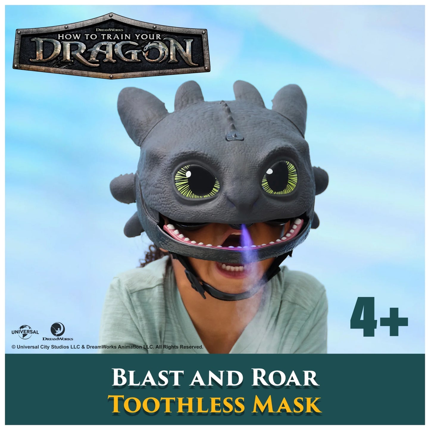 DreamWorks Dragons Electronic Blast & Roar Toothless Mask with Lights, Sounds & Mist