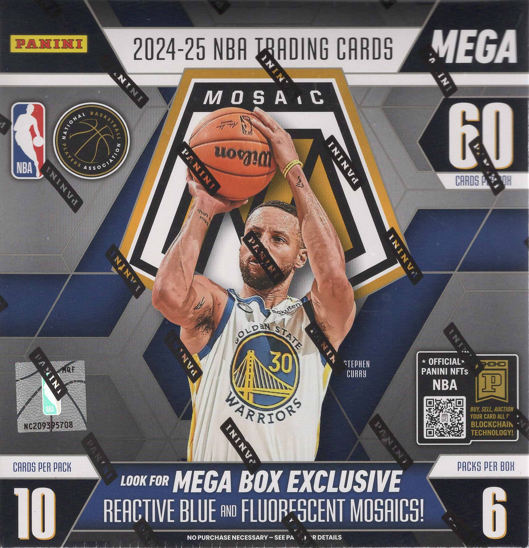 2024-25 Panini Mosaic NBA Basketball 60ct. Mega Box - Sealed ...