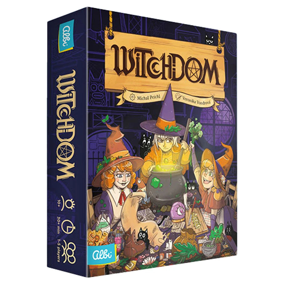 Witchdom card-driven fantasy strategy board game box by Albi