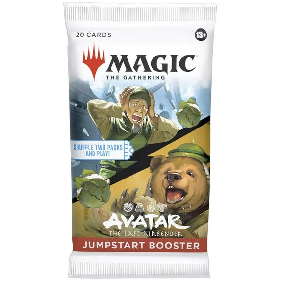 Magic The Gathering Avatar The Last Airbender Jumpstart Booster Pack containing 20 cards