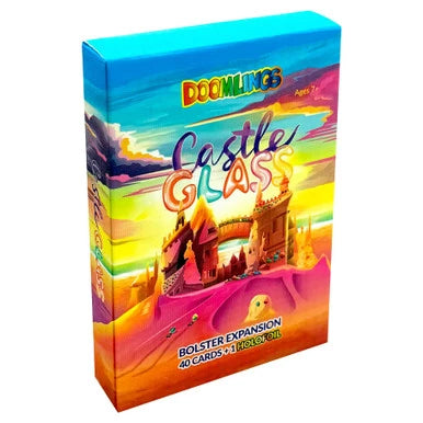 Doomlings Castle Glass Bolster Expansion box with 40 expansion cards and one mystery holofoil collectible card 산