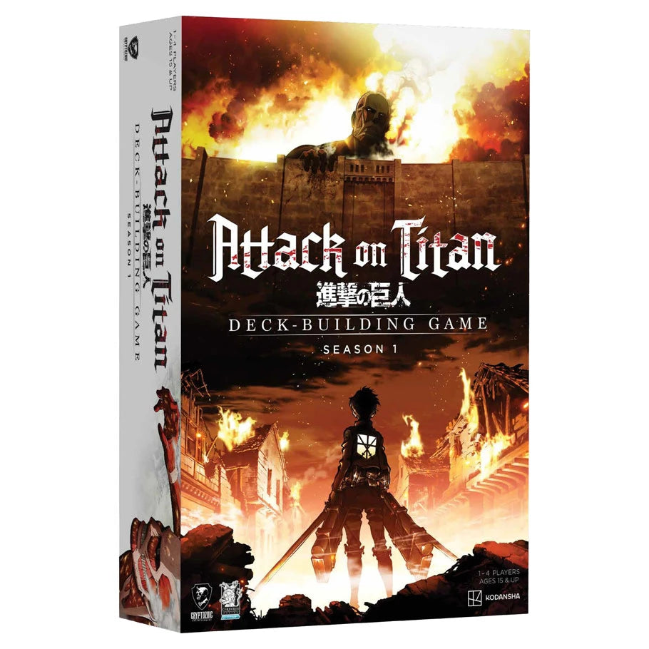 Attack on Titan Deck-Building Game Season 1 new edition box by Cryptozoic Entertainment