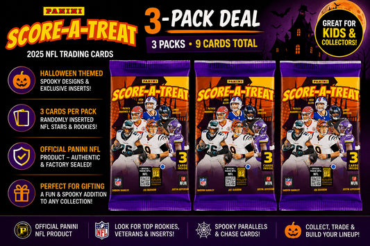 2025 Panini Score-A-Treat Football Halloween 3-Pack Deal — Factory Sealed NFL Collectible Cards