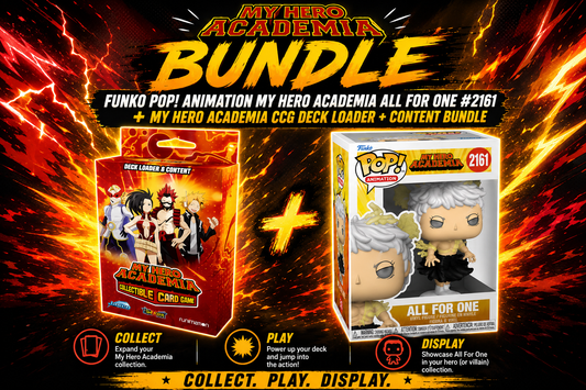 FUNKO POP! Animation My Hero Academia All For One #2161 + My Hero Academia CCG Crimson Rampage DLC Bundle