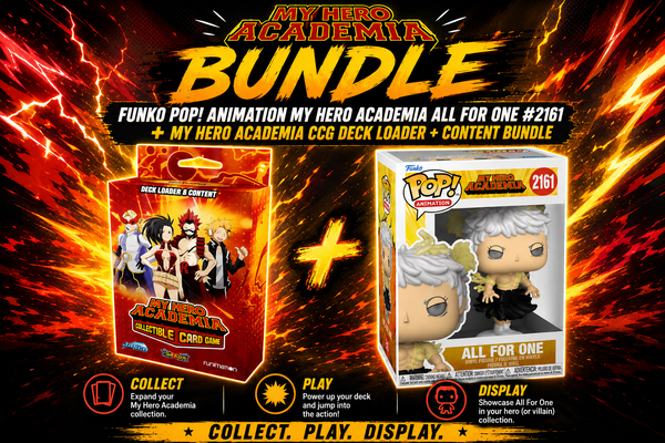 FUNKO POP! Animation My Hero Academia All For One #2161 + My Hero Academia CCG Crimson Rampage DLC Bundle