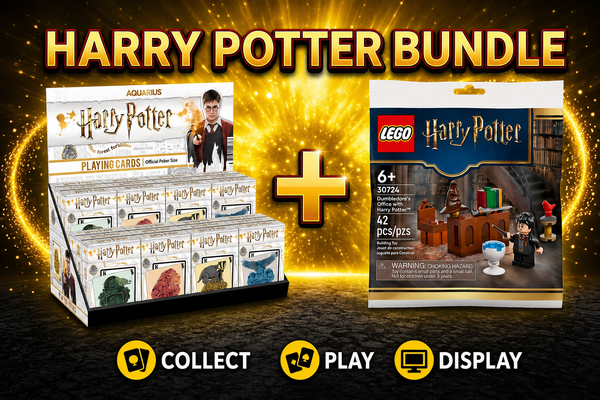 Harry Potter House Crests Playing Cards + LEGO Harry Potter Dumbledore’s Office 30724 Bundle