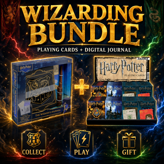 Harry Potter House Crests Playing Cards & Digital Wizard's Journal Bundle