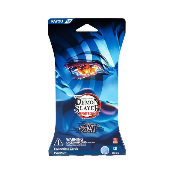 Demon Slayer Kimetsu no Yaiba Infinity Castle Series 1 Kayou sleeved collectible card pack containing 3 cards