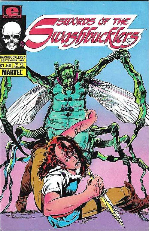 Swords of the Swashbucklers #3 (1985 Marvel/Epic Comics) Bill Mantlo – Sci-Fi Fantasy Pirate Adventure - single item listing, image for visual reference only