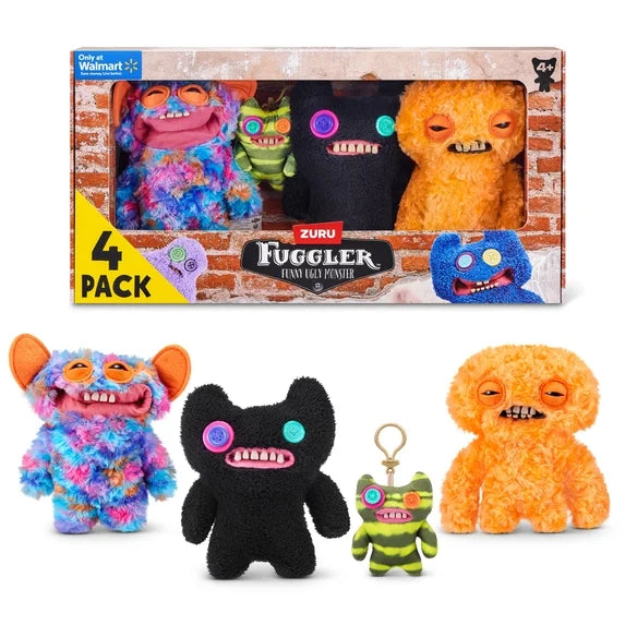 Fuggler Chaos Crew Multipack Limited Edition by ZURU - 4 Piece Plush Set