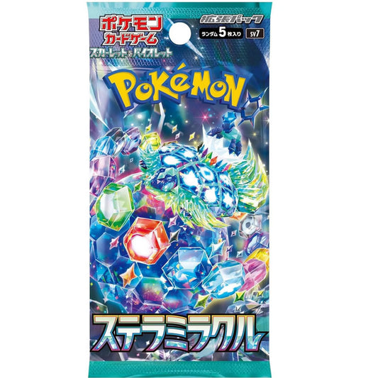 Pokémon TCG Stellar Miracle Japanese Single Booster Pack SV7 – 1 Sealed Pack, Artwork May Vary - 1 Pack - Moonlight Collectibles product image