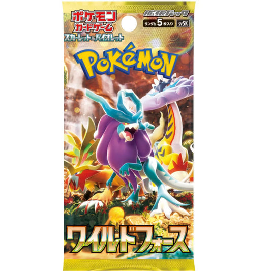 Pokémon TCG SV5K Scarlet & Violet Wild Force Single Booster Pack Japanese - Sealed - 1 Pack - Moonlight Collectibles product image