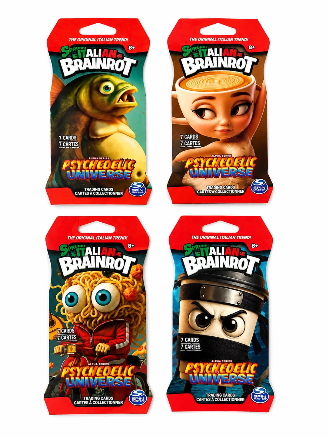 Italian Brainrot Alpha Series Psychedelic Universe sealed trading card booster pack with random artwork