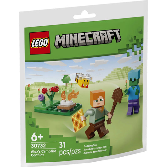 LEGO Minecraft Alex’s Campfire Conflict Set (30732) – 31 Pieces - Moonlight Collectibles product image
