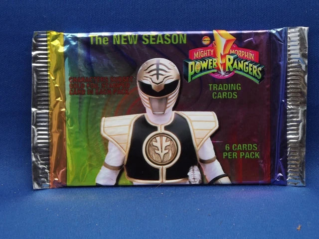 Sealed 1994 Collect-A-Card Power Rangers The New Season Walmart Edition six-card pack