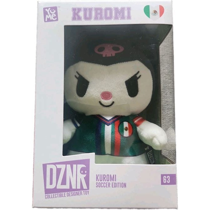 YuMe Hello Kitty and Friends DZNR Soccer Edition Kuromi 7-Inch Plush