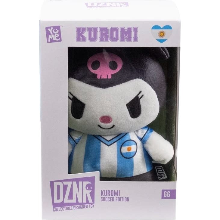 YuMe Hello Kitty and Friends DZNR Soccer Edition Kuromi 7-Inch Plush