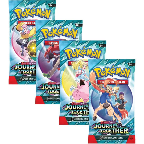 Pokémon SV9 Scarlet & Violet Journey Together Single Booster Pack — 10 Cards - Sealed - 1 Pack - Moonlight Collectibles product image