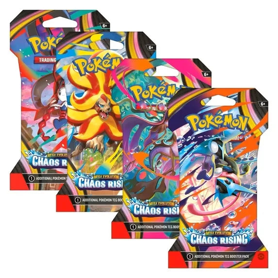 Pokémon TCG: Mega Evolution Chaos Rising Sleeved Booster Pack - Single Pack