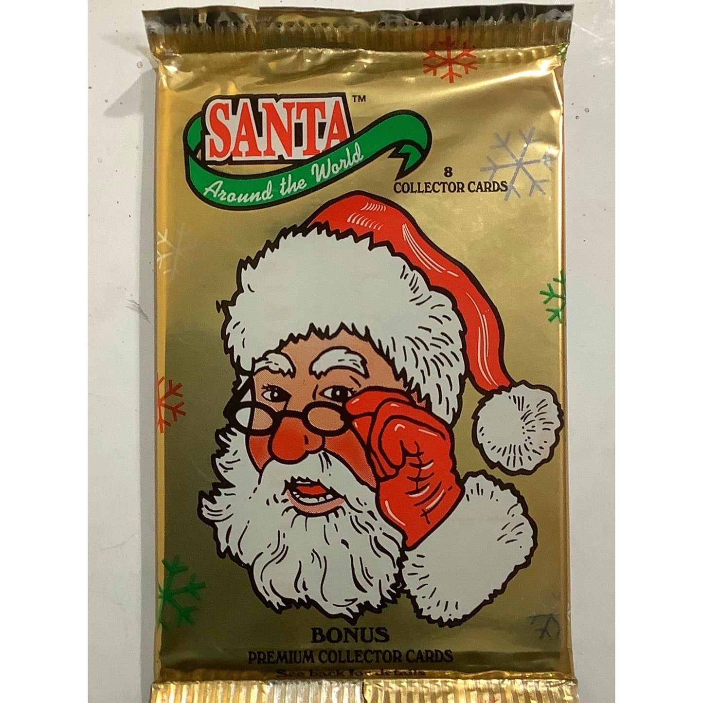 Sealed 1995 TCM Santa Around the World vintage Christmas trading card pack
