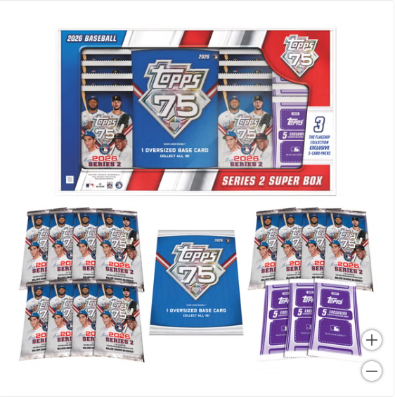 Topps 2026 Series 2 Baseball Super Box 75th Anniversary Sealed