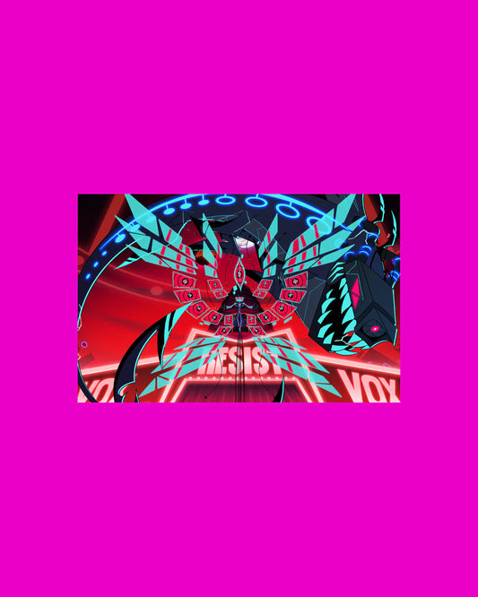 Hazbin Hotel Vox Dei Mini Poster — Dark Fantasy Art Print (11" X 17") - single item listing, image for visual reference only