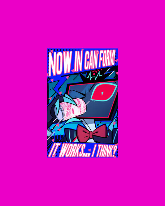 Hazbin Hotel Vox Love Potion in-Universe Mini Poster 11×17 – Official Wall Art - single item listing, image for visual reference only