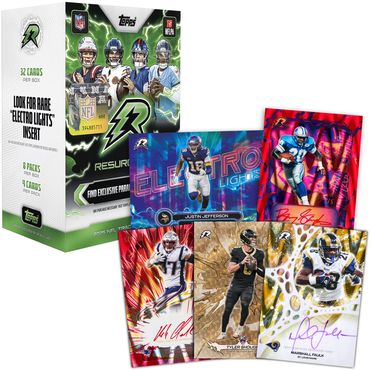 2025 Topps Resurgence Football Blaster Box 8 Packs 32 Cards