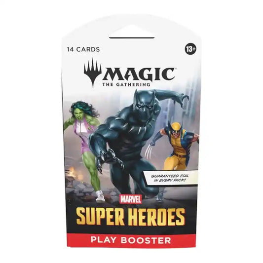 Sealed Magic The Gathering Marvel Super Heroes sleeved Play Booster pack