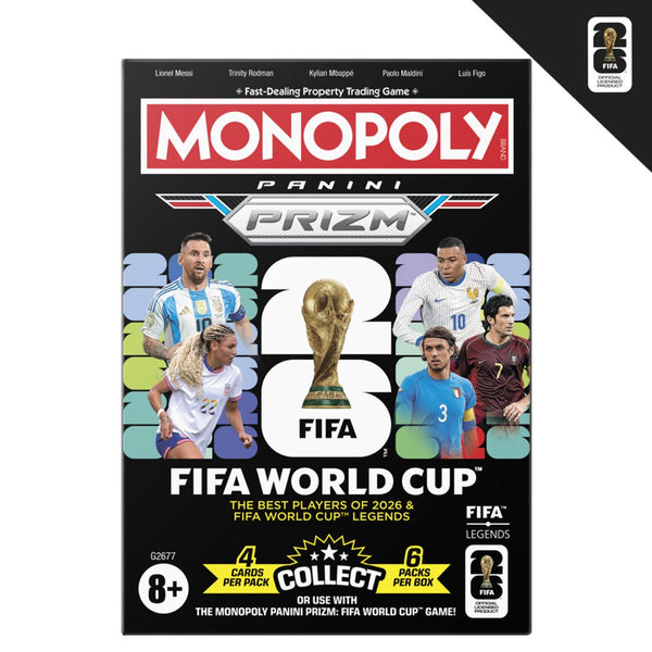 Monopoly Panini Prizm FIFA World Cup Trading Cards Booster Box (6 Packs) - Sealed