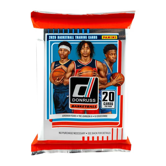 2025-26 Panini Donruss Basketball Mega Box – 6 Packs, 120 Cards