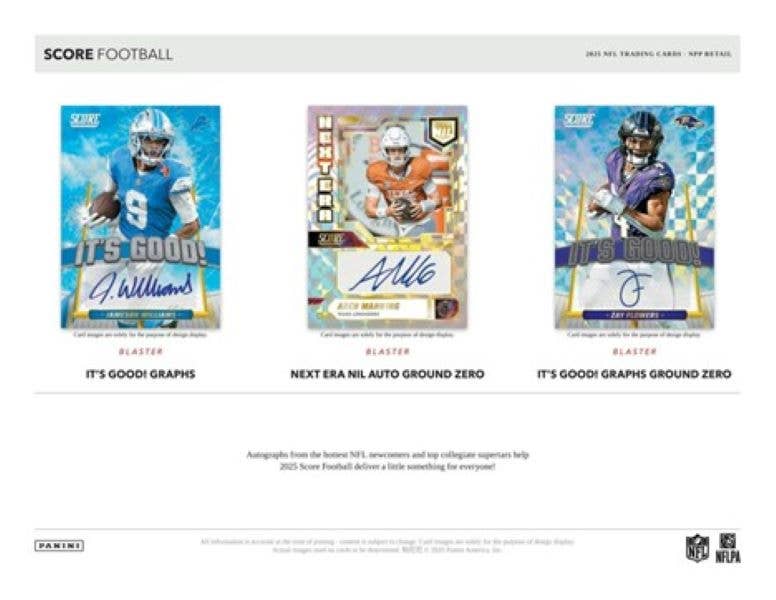 2025 Panini SCORE NFL Football 150ct. Mega Box
