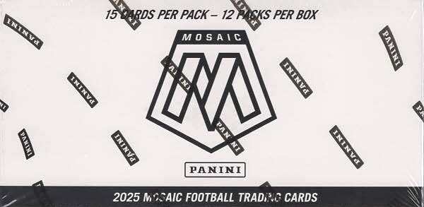 2025 Panini Mosaic NFL Football 15ct. Fat Pack 12pk Box - Sealed - single item listing, image for visual reference only