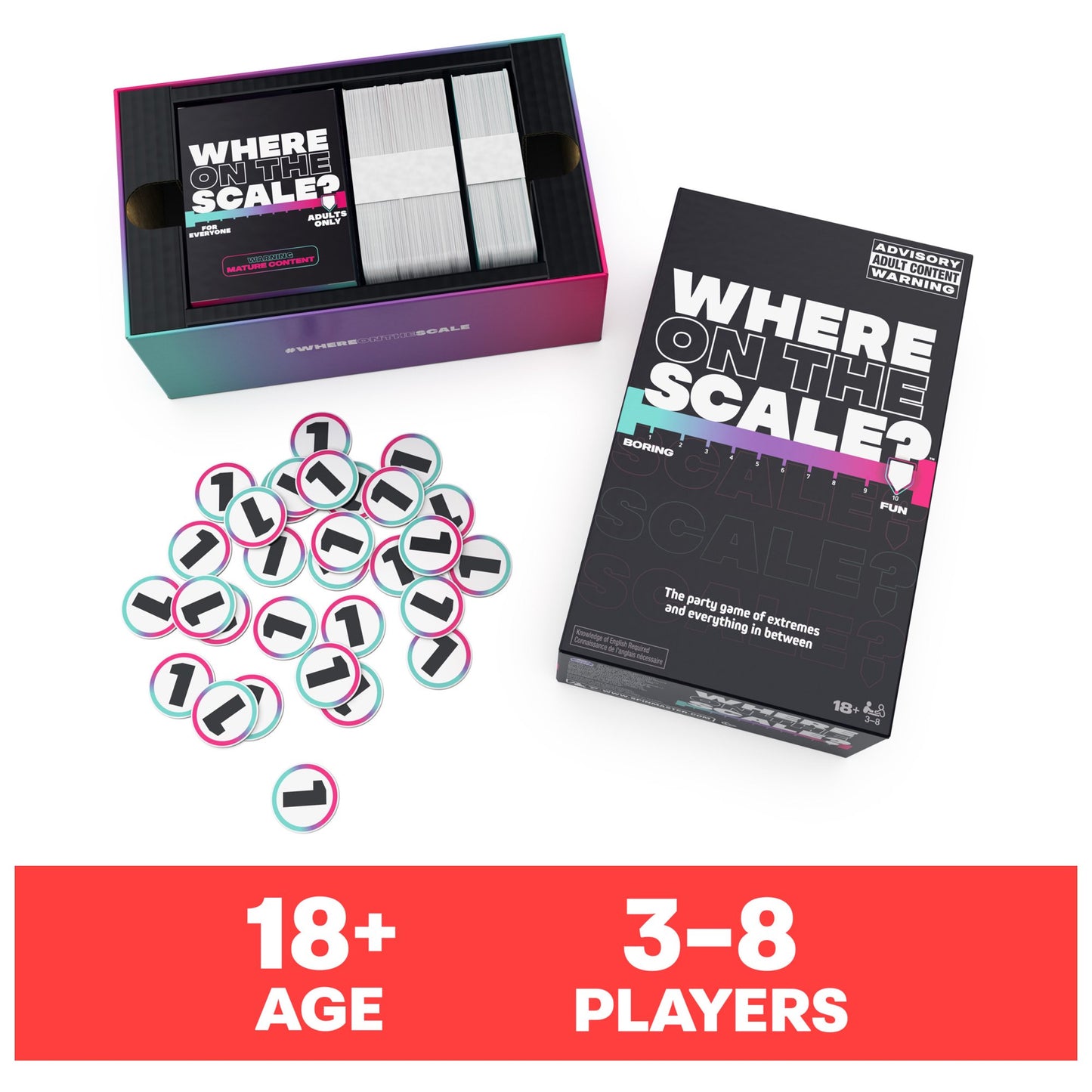 Spin Master Where on the Scale Party Game of Extremes Ages 18+ 2+ Players