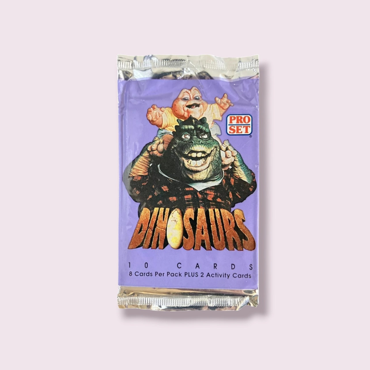 Sealed vintage 1992 Pro Set Dinosaurs TV show trading card pack