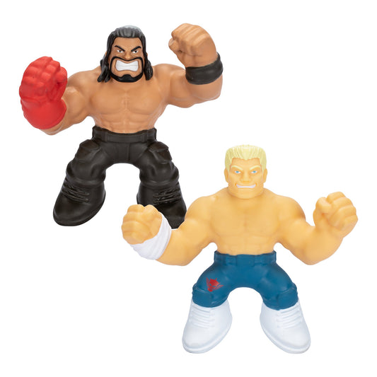 Heroes of Goo Jit Zu WWE Superstars Roman Reigns & Cody Rhodes Stretchy Action Figure 2-Pack