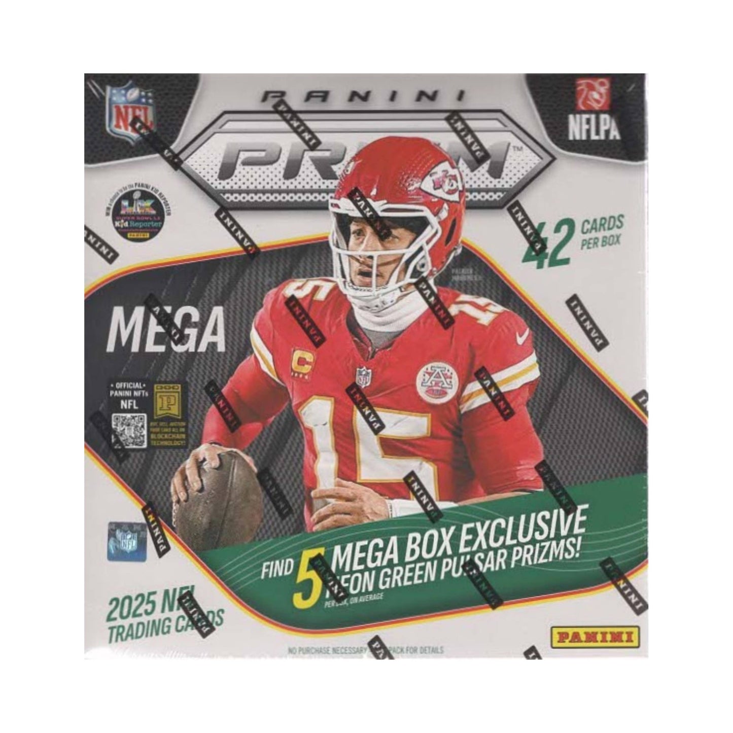 2025 Panini Prizm NFL Football 42ct. Mega Box