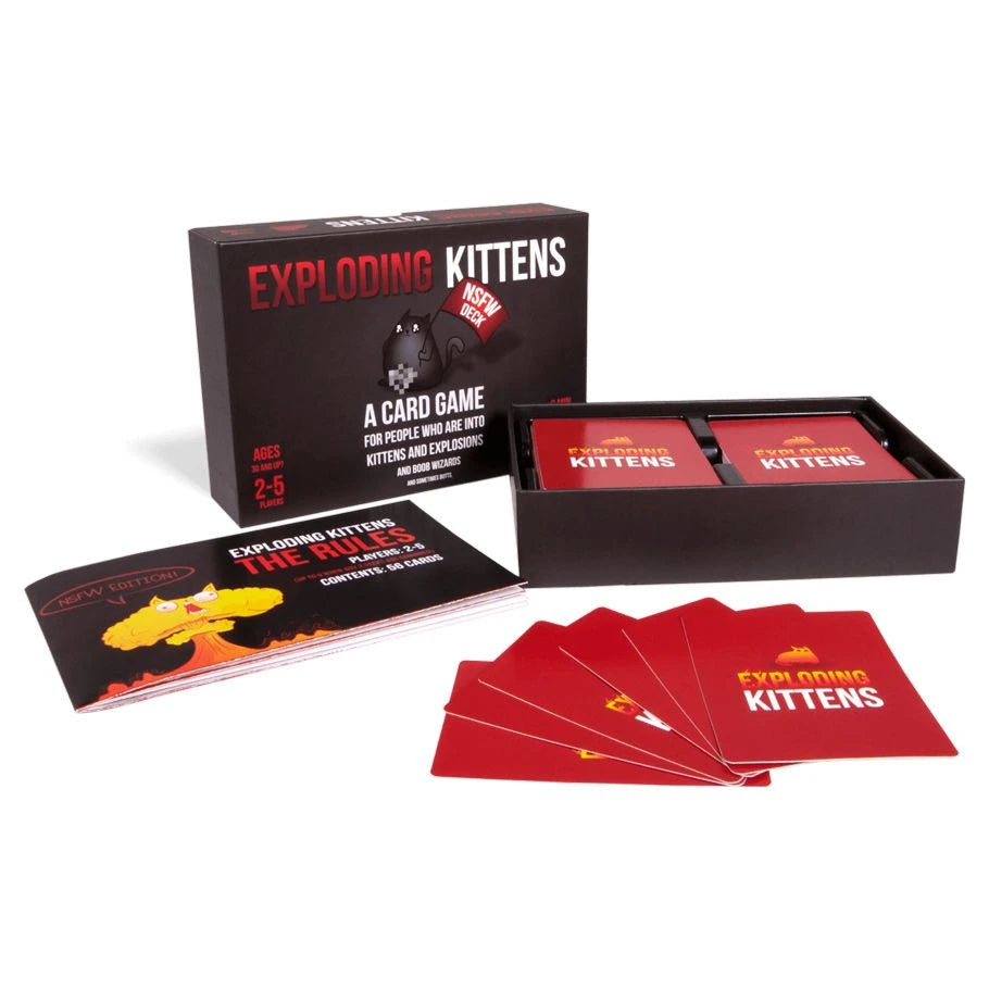 Exploding Kittens NSFW Edition Adults-Only Card Game 56 Cards
