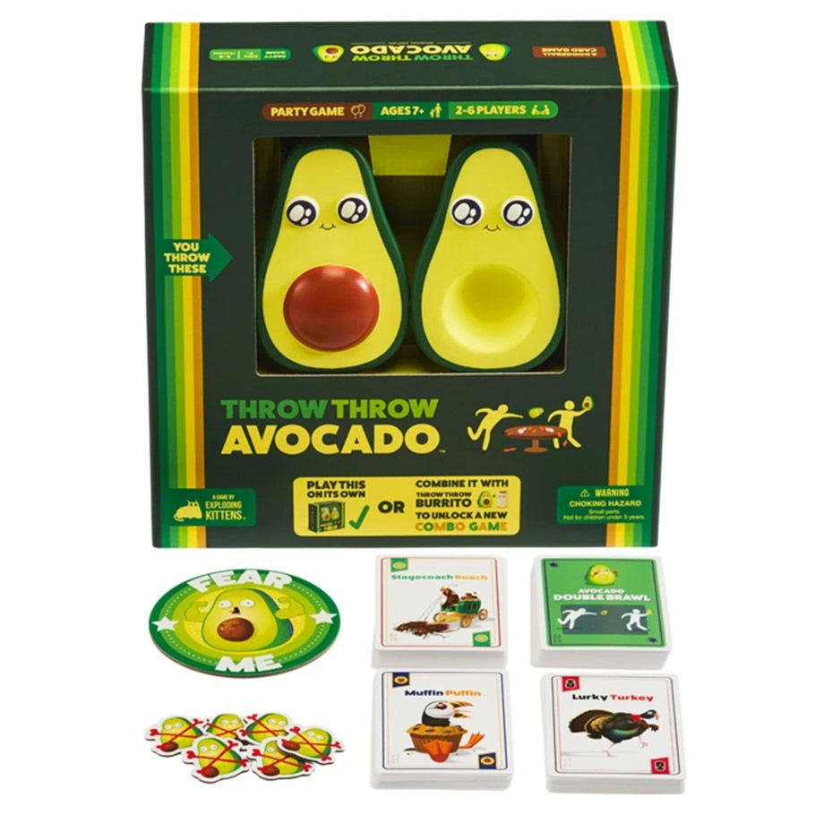 Throw Throw Avocado Dodgeball Card Game 2-6 Players Ages 7+ Exploding Kittens