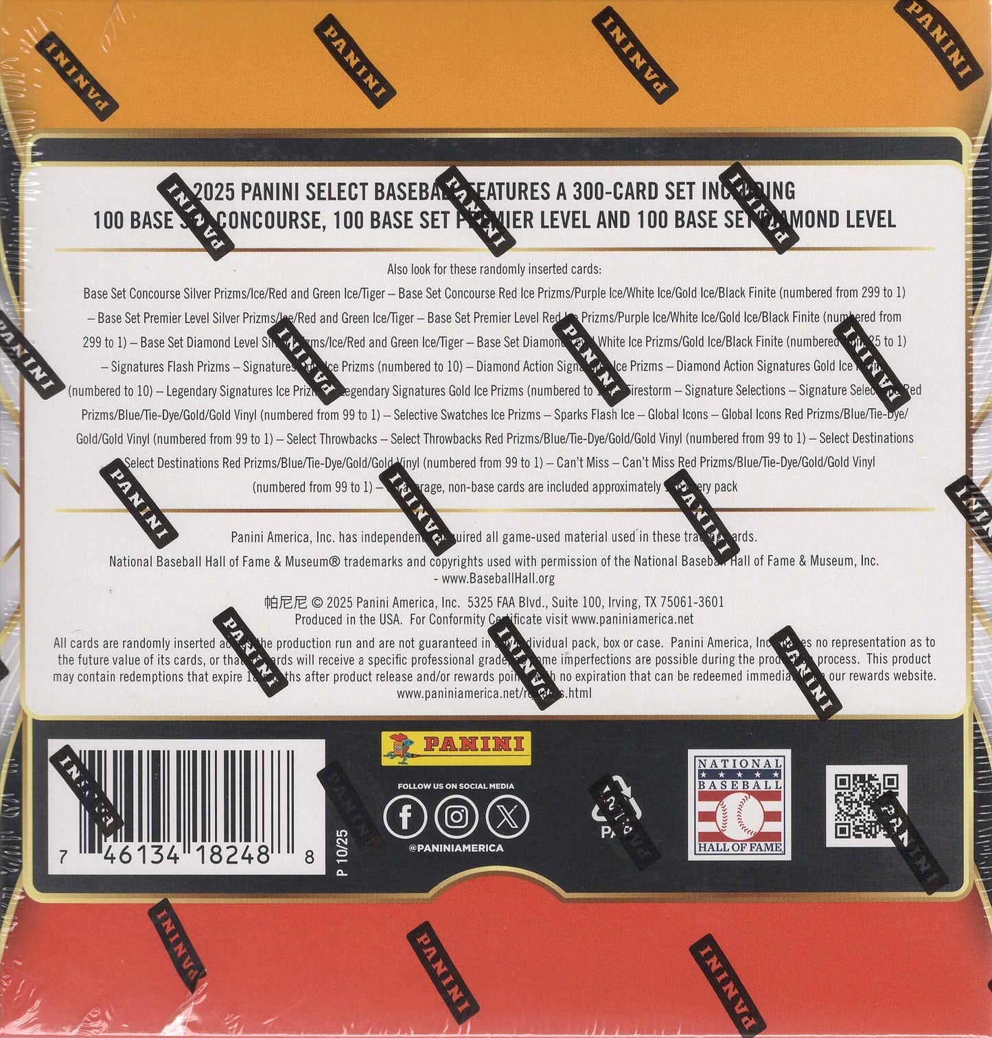 2025 Panini SELECT Baseball 32ct. Mega Box - Sealed - single item listing, image for visual reference only